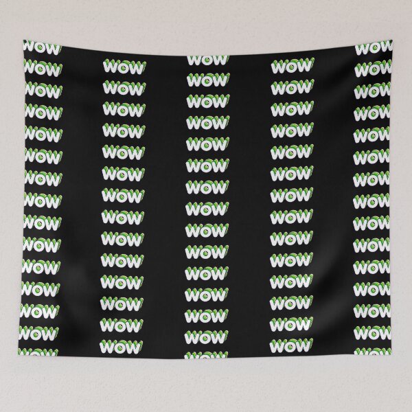 Item preview, Green Layers Wow Name Label (Black) designed and sold by NormadWorld.