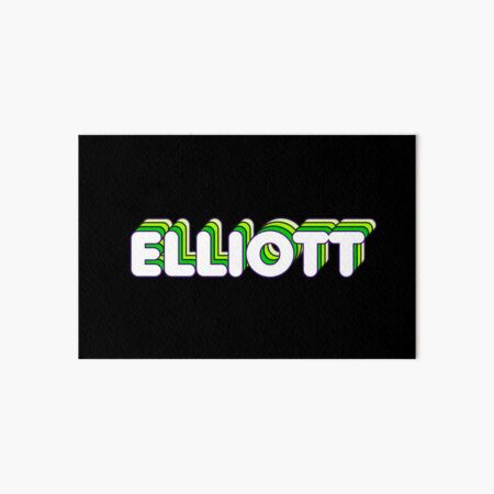 Item preview, Green Layers Elliott Name Label (Black) designed and sold by NormadWorld.