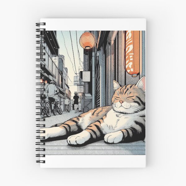 Item preview, Cat Relaxing by the Ramen Shop designed and sold by ofanaim.