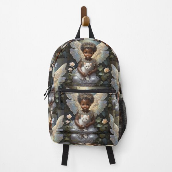 Item preview, Angelic Fairy Baby with a white cat designed and sold by KeshaEls.