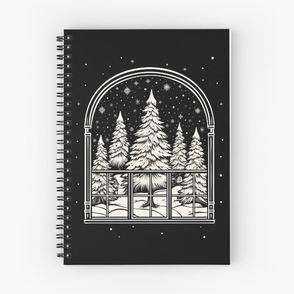 Item preview, Winter Night Scene Window Pictures for Chalk Marker designed and sold by AnnaMDesign.