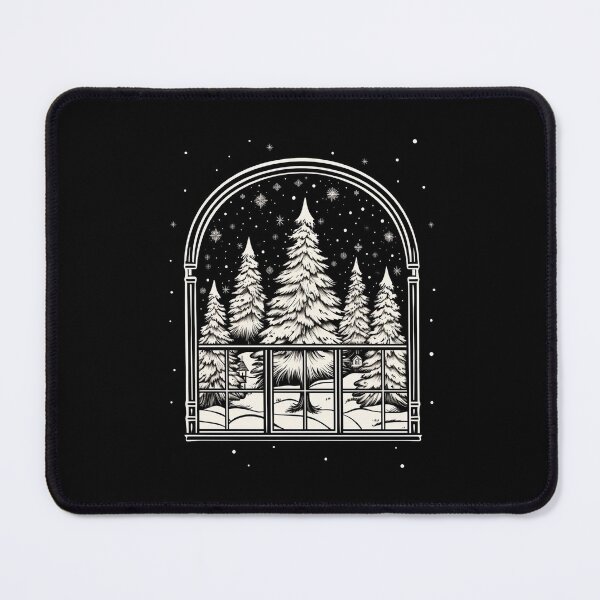 Item preview, Winter Night Scene Window Pictures for Chalk Marker designed and sold by AnnaMDesign.
