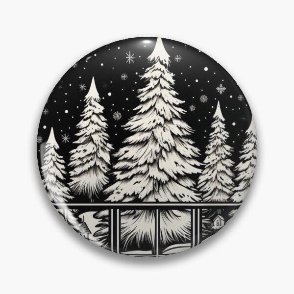 Item preview, Winter Night Scene Window Pictures for Chalk Marker designed and sold by AnnaMDesign.