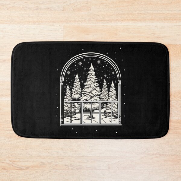 Item preview, Winter Night Scene Window Pictures for Chalk Marker designed and sold by AnnaMDesign.