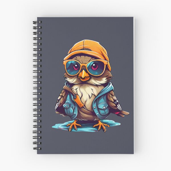 Item preview, A cool bird with shades and a cap, ready to rock the fashion world designed and sold by NiRia Spot.