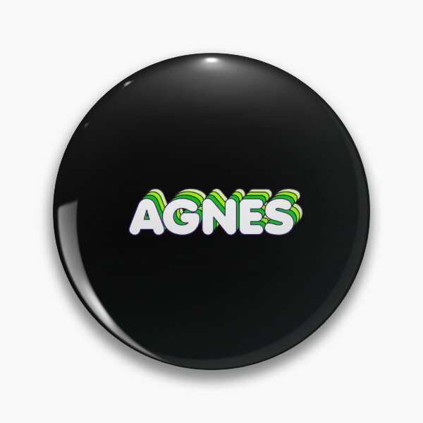 Item preview, Green Layers Agnes Name Label (Black) designed and sold by NormadWorld.