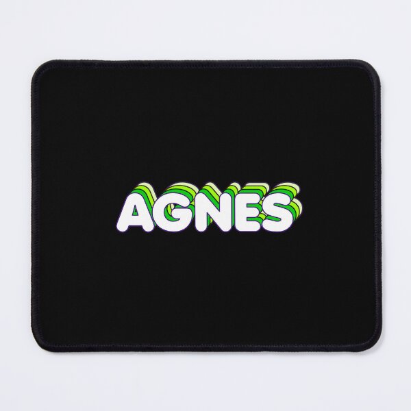Item preview, Green Layers Agnes Name Label (Black) designed and sold by NormadWorld.