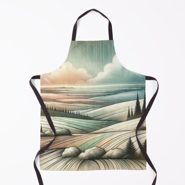 Item preview, Whimsical Pastel Dreamscape of Rolling Hills designed and sold by PictorialWhimsy.