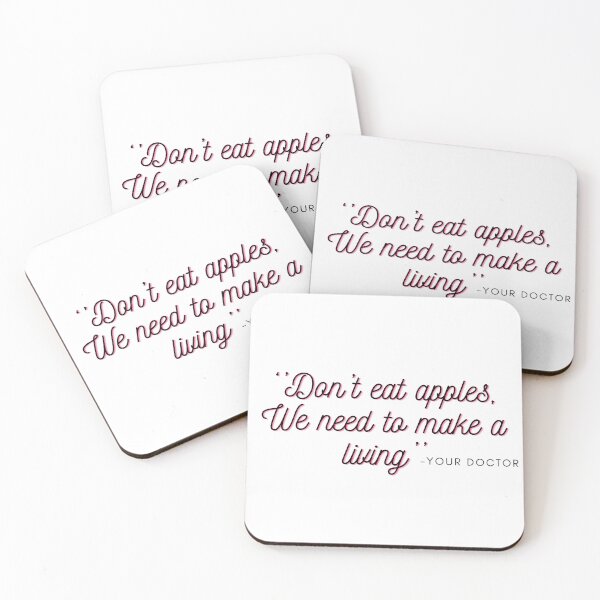 Item preview, Doctor and apple, best gift for med students designed and sold by ImaginePrinting.