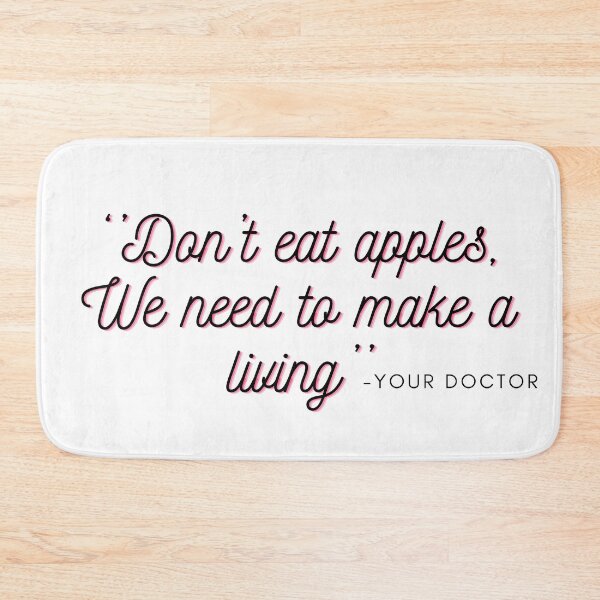 Item preview, Doctor and apple, best gift for med students designed and sold by ImaginePrinting.