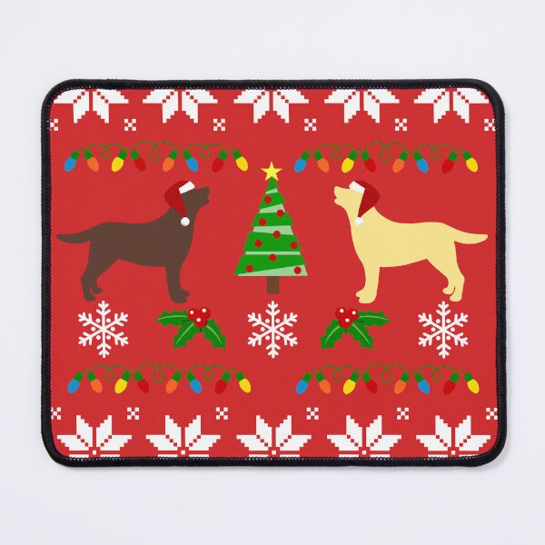 Item preview, Yellow Labrador and Chocolate Labrador Happy Christmas Sweater Pattern  designed and sold by HappyLabradors.