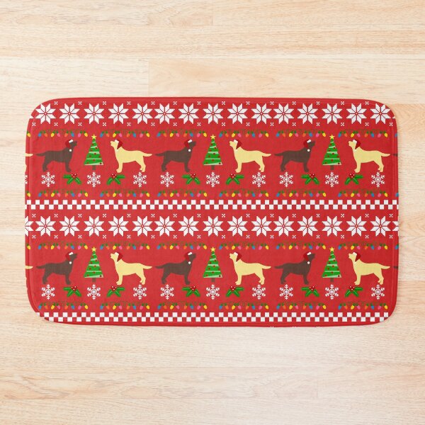 Item preview, Yellow Labrador and Chocolate Labrador Happy Christmas Sweater Pattern  designed and sold by HappyLabradors.