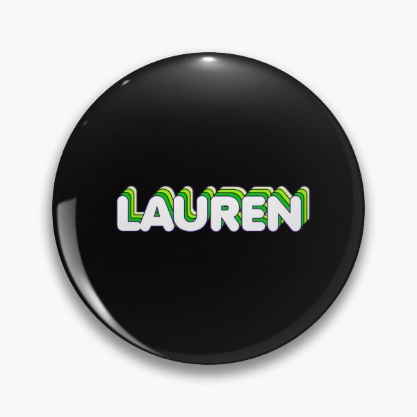 Item preview, Green Layers Lauren Name Label (Black) designed and sold by NormadWorld.