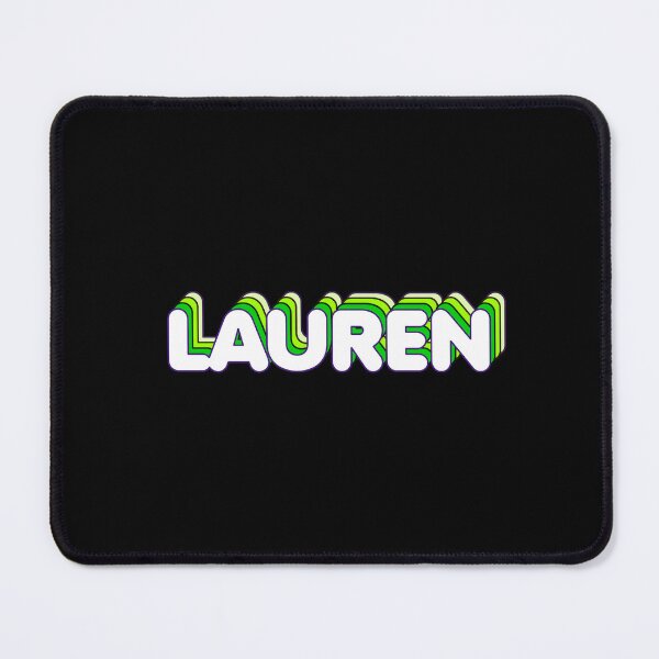 Item preview, Green Layers Lauren Name Label (Black) designed and sold by NormadWorld.