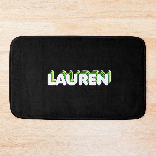 Item preview, Green Layers Lauren Name Label (Black) designed and sold by NormadWorld.