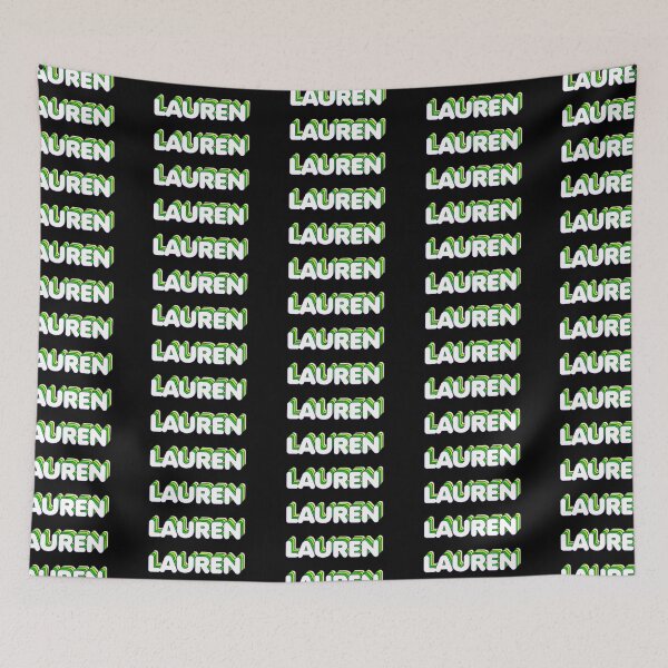 Item preview, Green Layers Lauren Name Label (Black) designed and sold by NormadWorld.