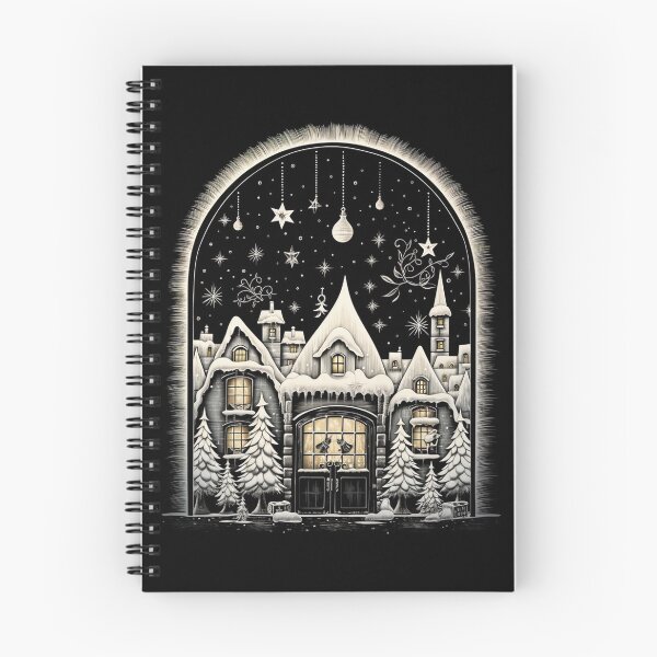 Item preview, Winter Night Scene Window Pictures for Chalk Marker designed and sold by AnnaMDesign.
