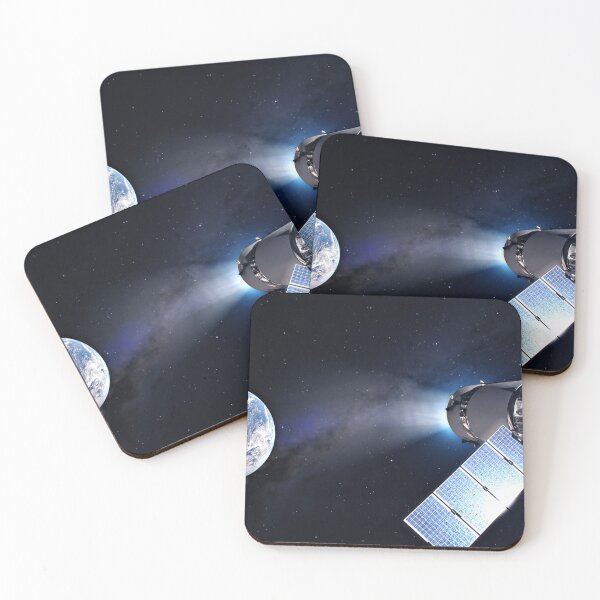 Item preview, STK204947S-Dragon XL spacecraft with planet Earth designed and sold by StocktrekImages.