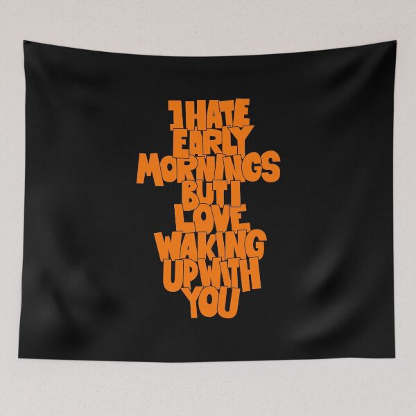 Item preview, Coffee and Cigarettes - Hand-Sketched Quote - I hate early mornings designed and sold by Boogosh.