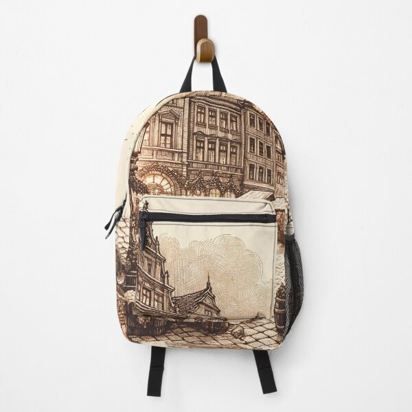 Item preview, Evening Glow at the Old Town Square designed and sold by PictorialWhimsy.