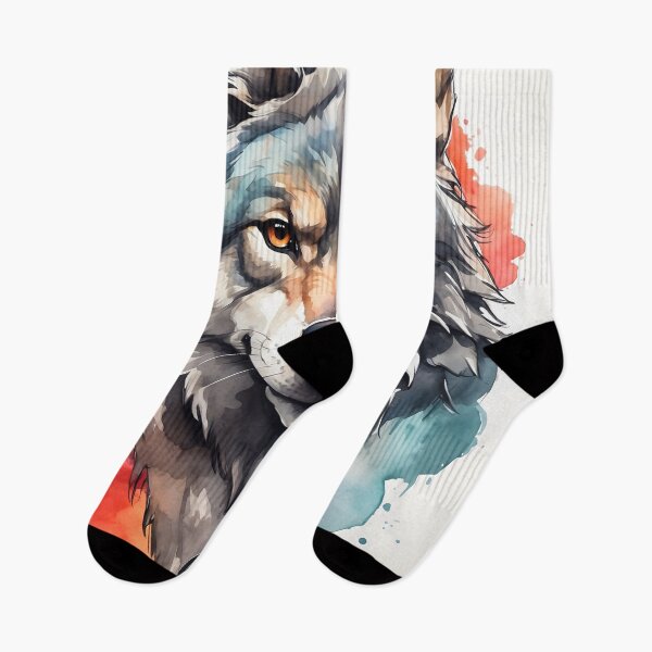 Item preview, High quality wolf painting designed and sold by RAILGUNWII.