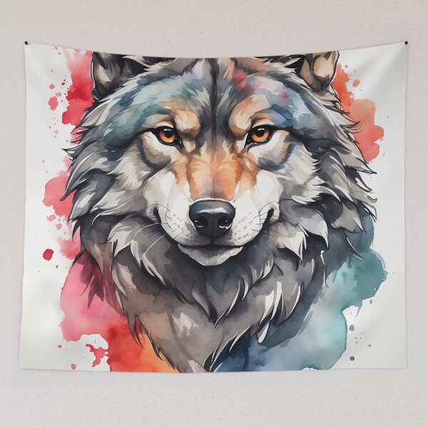 Item preview, High quality wolf painting designed and sold by RAILGUNWII.