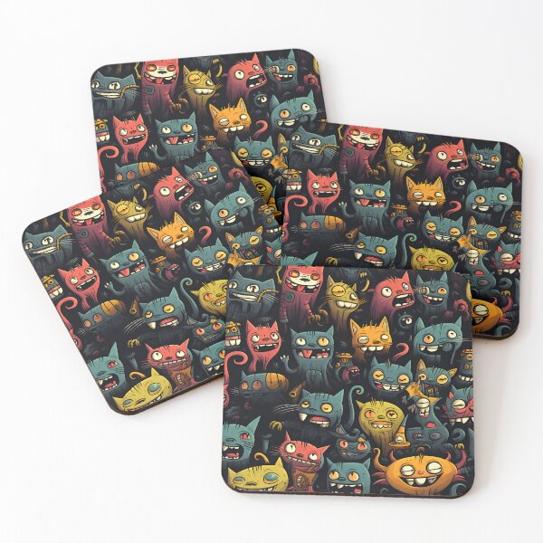 Item preview, Awesome Christmas Zombie Cats pattern designed and sold by Sp3ctrumOfColor.