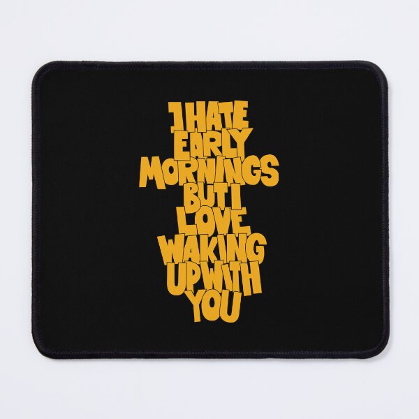Item preview, Coffee and Cigarettes - Hand-Sketched Quote - I hate early mornings designed and sold by Boogosh.