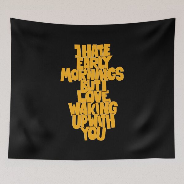 Item preview, Coffee and Cigarettes - Hand-Sketched Quote - I hate early mornings designed and sold by Boogosh.