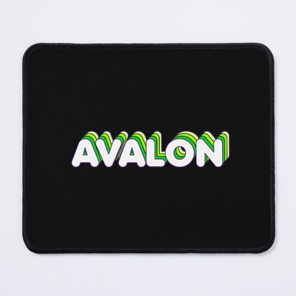 Item preview, Green Layers Avalon Name Label (Black) designed and sold by NormadWorld.