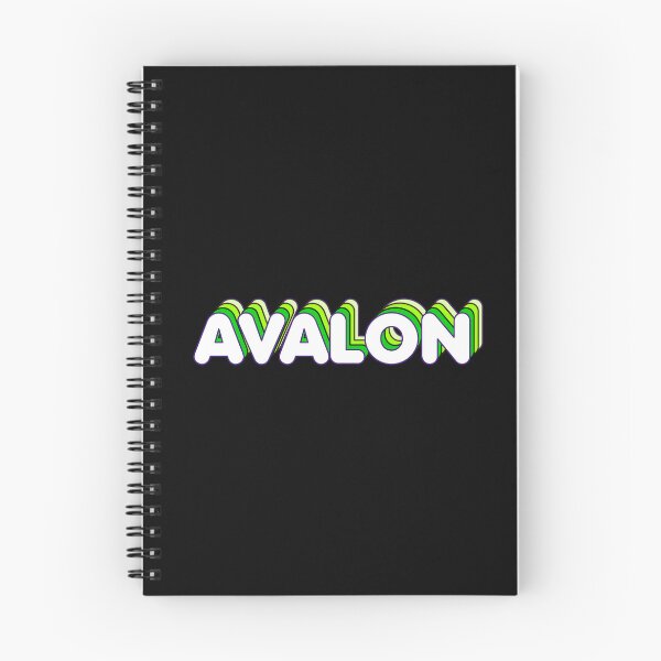 Item preview, Green Layers Avalon Name Label (Black) designed and sold by NormadWorld.