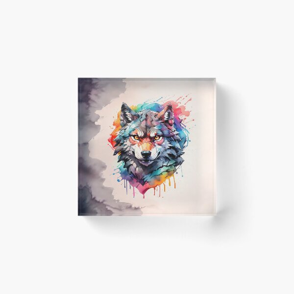 Item preview, High quality wolf painting designed and sold by RAILGUNWII.