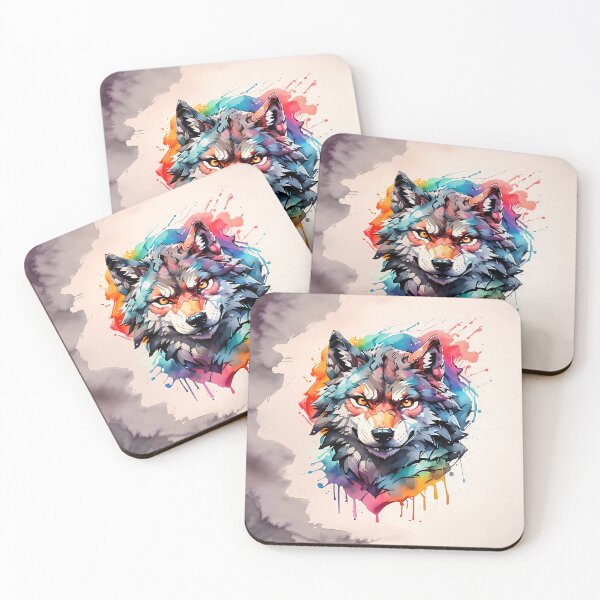Item preview, High quality wolf painting designed and sold by RAILGUNWII.