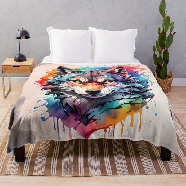 Item preview, High quality wolf painting designed and sold by RAILGUNWII.