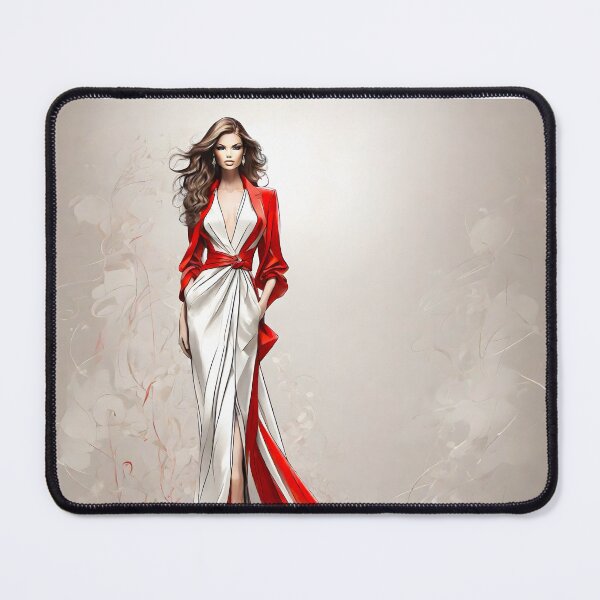 Item preview, Elegant Red and White Gown designed and sold by Andreas M. Mueller.