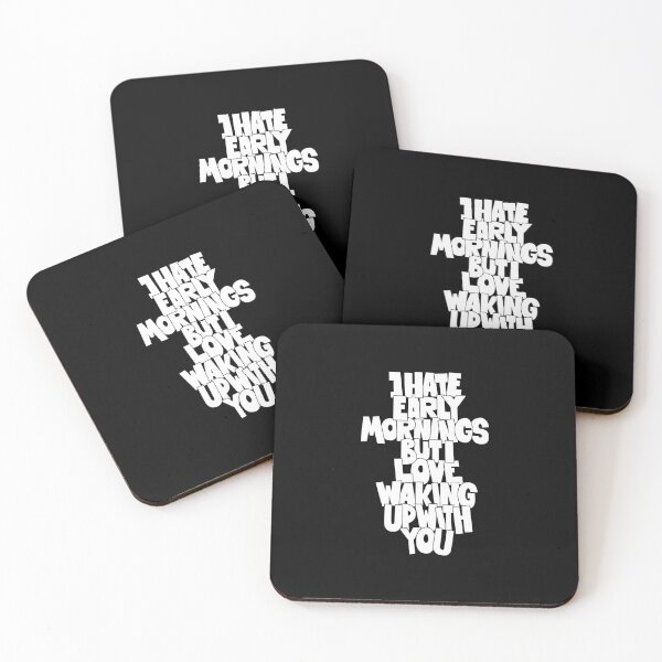 Item preview, Coffee and Cigarettes - Hand-Sketched Quote - I hate early mornings designed and sold by Boogosh.