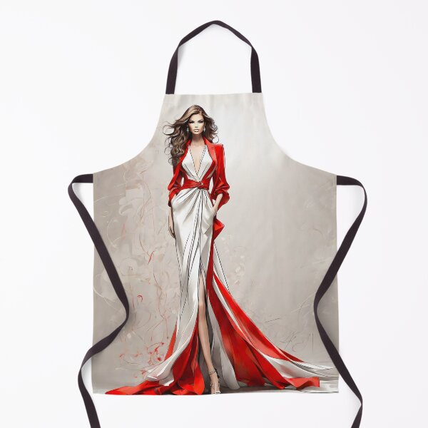 Item preview, Elegant Red and White Gown designed and sold by Andreas M. Mueller.