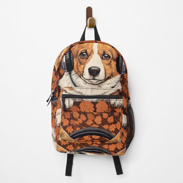 Item preview, Corgi in Headphones Funny Corgi Dog Lover Autumn Gift designed and sold by SecretDicer.