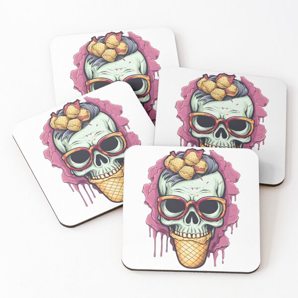 Item preview,  Zombie Ice Cream Cone skull designed and sold by kuzzaco.