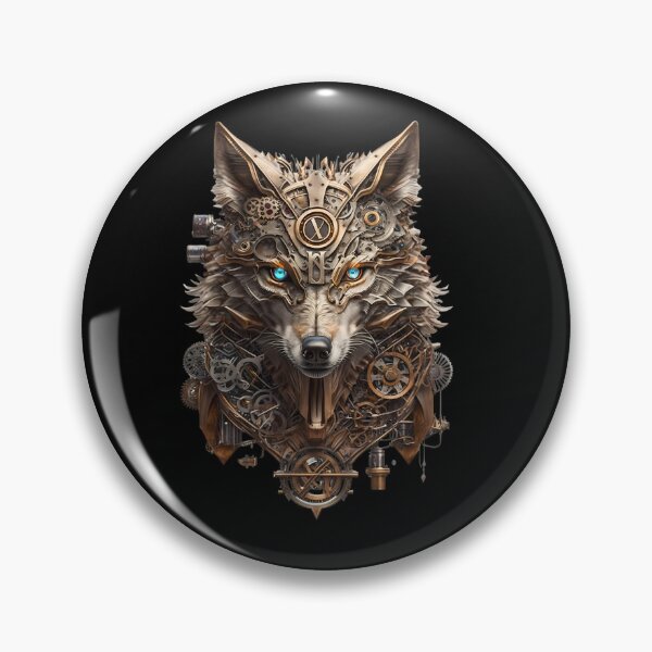 Artikelvorschau, Steampunk Wolf Gothic Cyberpunk Retro Metal Punk Industrial entworfen und verkauft von EternalDelight1.