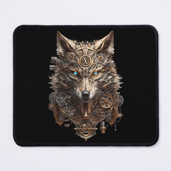 Item preview, Steampunk Wolf Gothic Cyberpunk Retro Metal Punk Industrial designed and sold by EternalDelight1.