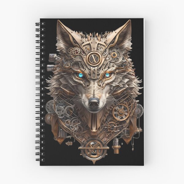 Item preview, Steampunk Wolf Gothic Cyberpunk Retro Metal Punk Industrial designed and sold by EternalDelight1.