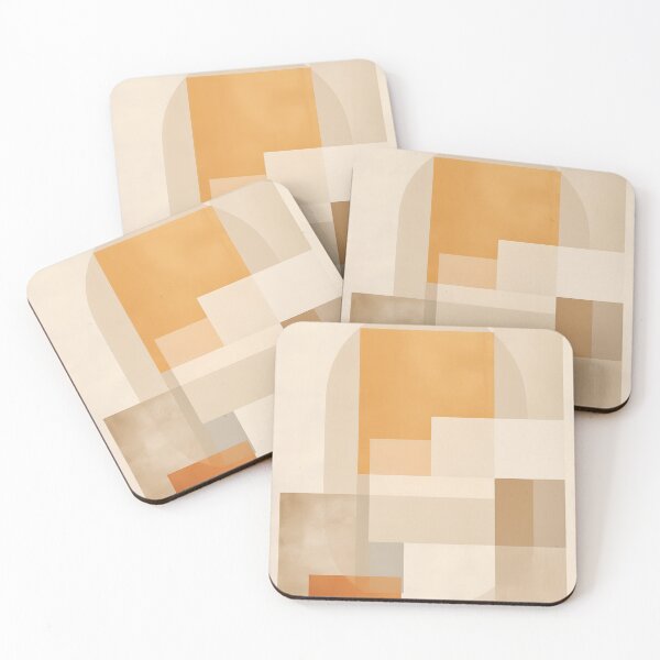 Item preview, Boho Neutral Warm Abstract Shapes designed and sold by trajeado14.