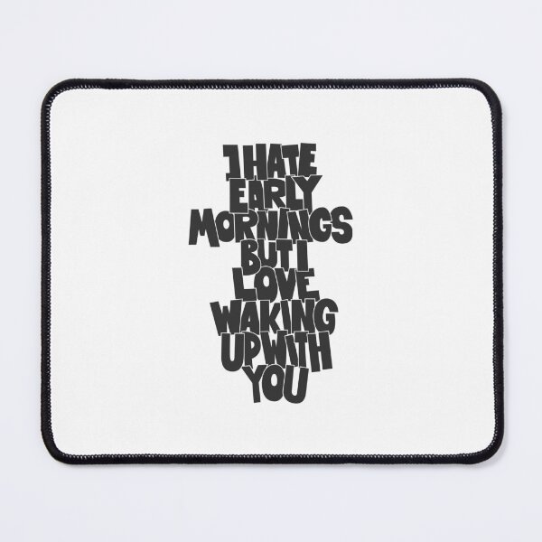 Item preview, Coffee and Cigarettes - Hand-Sketched Quote - I hate early mornings designed and sold by Boogosh.
