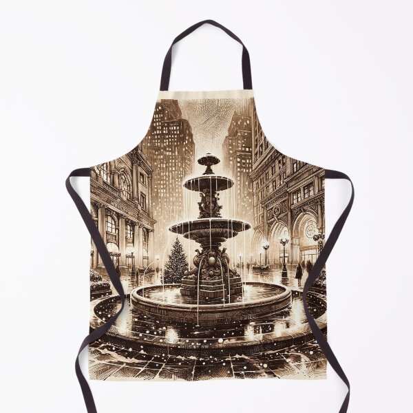 Item preview, Twilight Serenity at the Urban Fountain designed and sold by PictorialWhimsy.