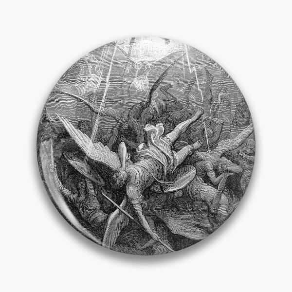 Item preview, Gustave Dore Print. Almighty Power from John Milton's Paradise Lost. Antique Angel Art. Digitally remastered designed and sold by el-padre.