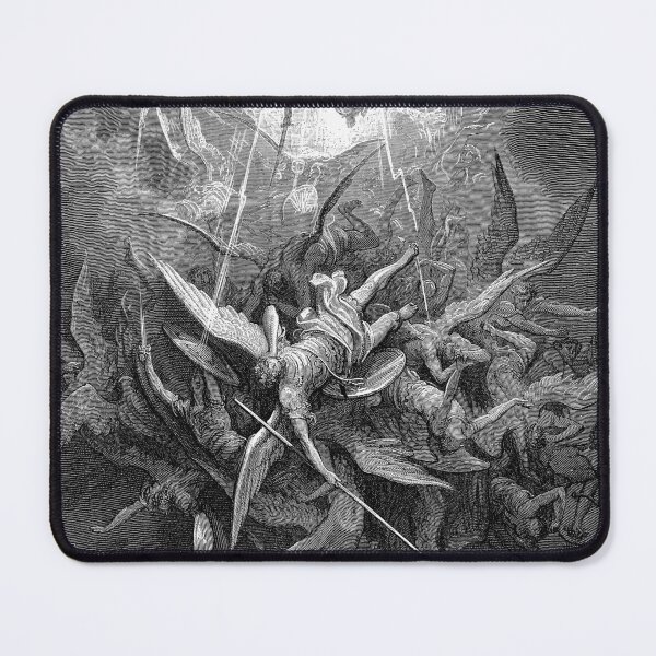 Item preview, Gustave Dore Print. Almighty Power from John Milton's Paradise Lost. Antique Angel Art. Digitally remastered designed and sold by el-padre.