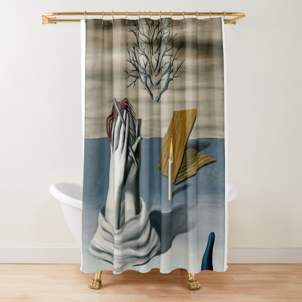 Bullseye (or Reverse Stack Rings) Shower Curtain - This is part 2024 of our Salvador Dali Inspired Collection