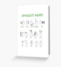 Specialist Daleks Greeting Card