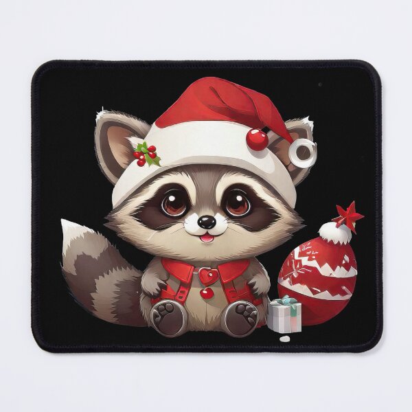 Item preview, Cute Kawaii Christmas Racoon designed and sold by MindSmith.